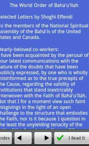 The World Order of Baha'u'llah 1