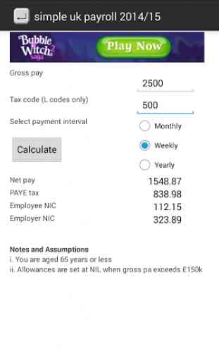 UK payroll calculator 2016/17 2