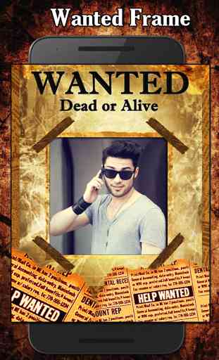 Wanted Photo Frame 3