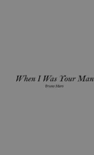 When I Was Your Man Lyrics 1