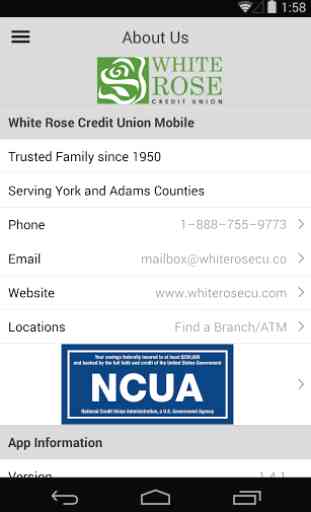White Rose Credit Union Mobile 2