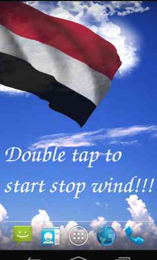 3D Yemen Flag Live Wallpaper 1