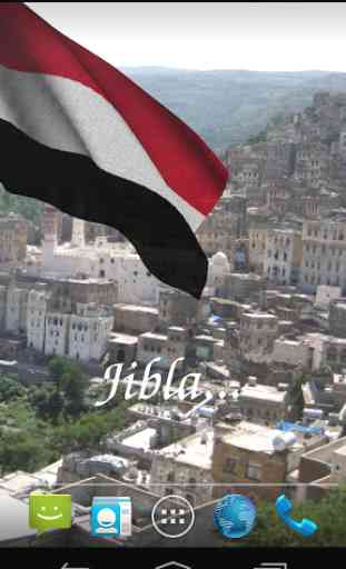 3D Yemen Flag Live Wallpaper 3