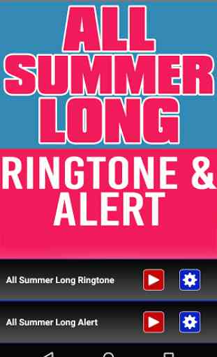 All Summer Long Ringtone 1