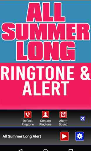 All Summer Long Ringtone 2