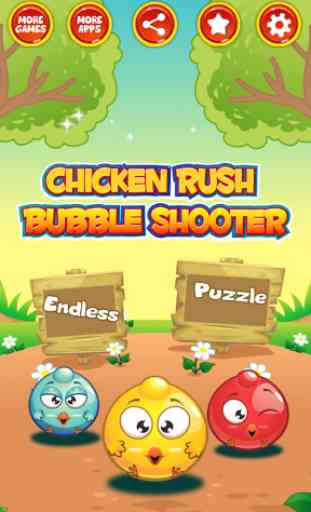 Chicken Rush Bubble Shooter 2