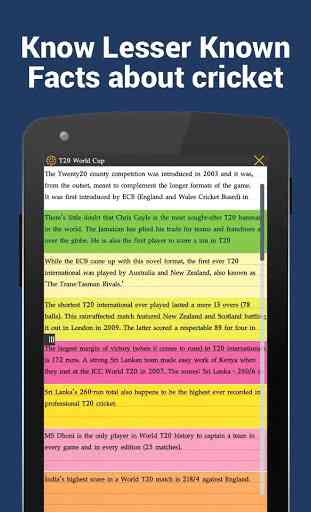 Cricket Facts of T20, Worldcup 2