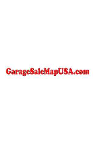 Garage Sale Map USA 1