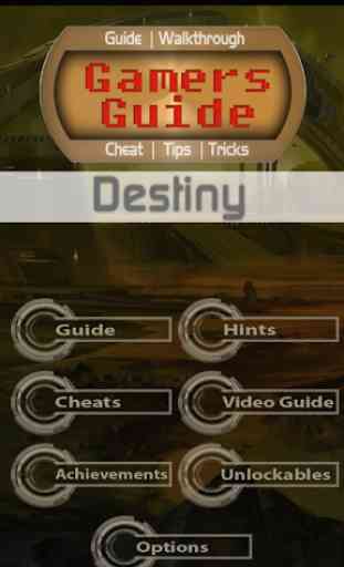 Guide + Cheat for Destiny 1