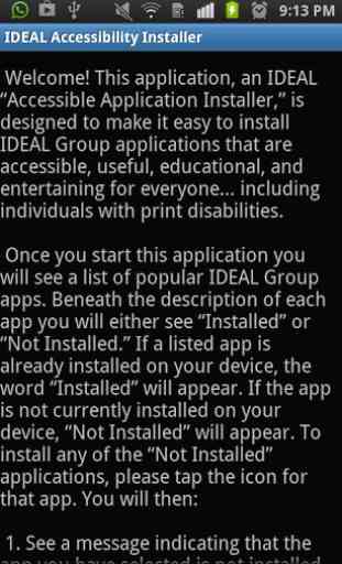 IDEAL Accessible App Installer 1