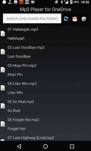 Mp3 Player for OneDrive 4