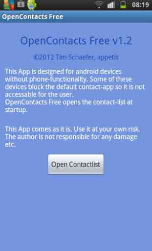 Open Contacts Free 2