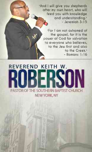 Pastor Keith W. Roberson, I 1