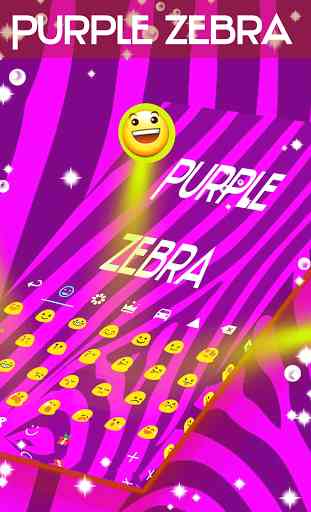 Purple Zebra Keyboard Free 3