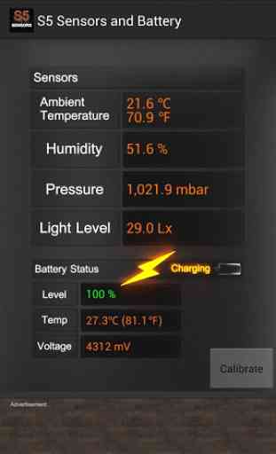 S5 Sensors and Battery Status 2