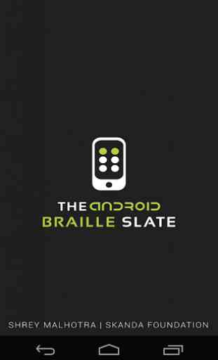 The Android Braille Slate 1
