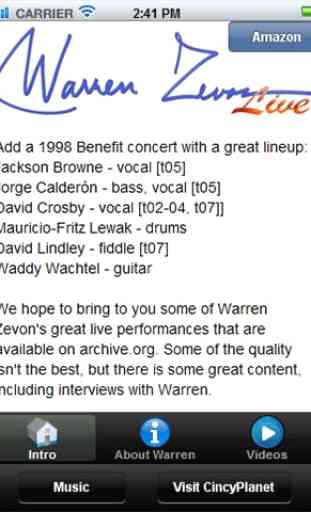Warren Zevon Live 2