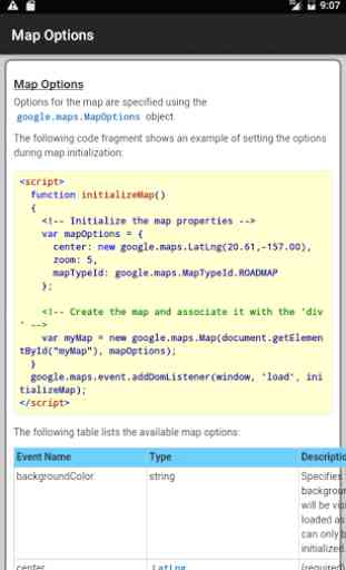 Web API for Google Maps Free 3