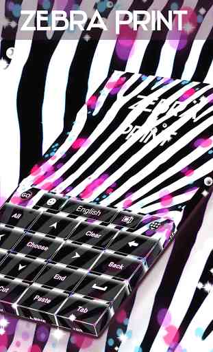 Zebra Print Keyboard 3