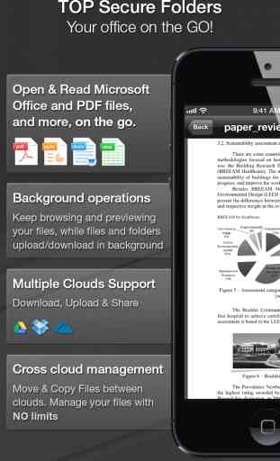 TOP Folders Free App - (File & Folder Manager, PDF, Office Documents, Zip Attach. iFiles Document Reader & Downloader) 2