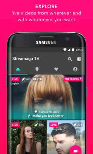 Streamago - Live Video Selfies 4
