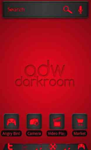 ADW Theme Darkroom Red 2