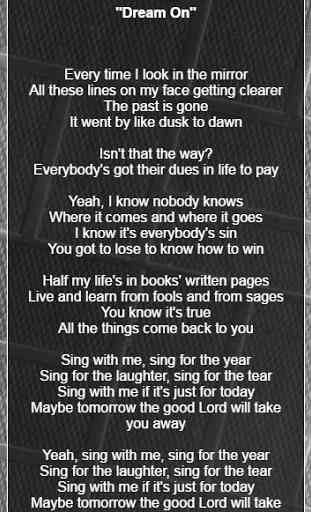 Aerosmith Lyrics 3