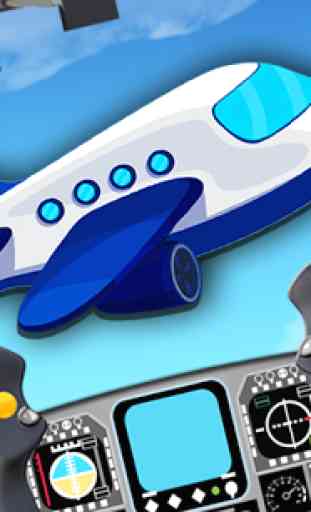 Airplane Flight - Kids 2D Game 1