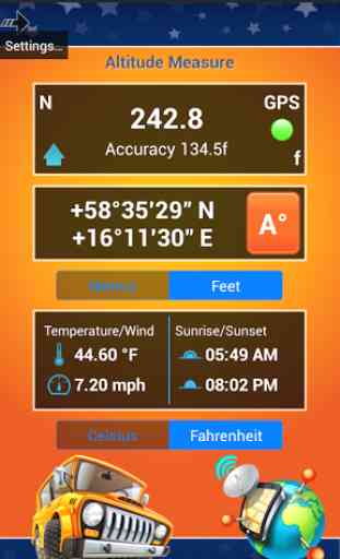 Altimeter GPS Calculator Lite 2