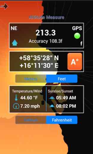 Altimeter GPS Calculator Lite 4