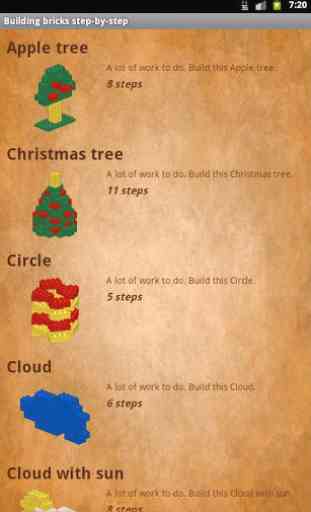 Building bricks step-by-step 1