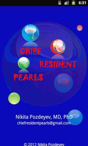 Chief Resident Pearls 1