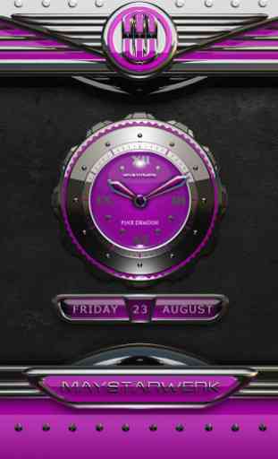 dragon digital clock pink 4