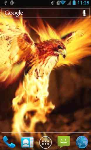 Fiery eagle live wallpaper 2