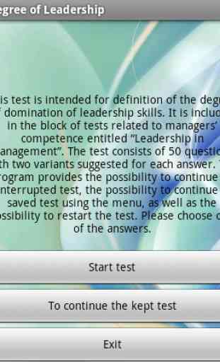 Free Leadership test 1