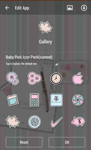 Free Pink Launcher Theme 2