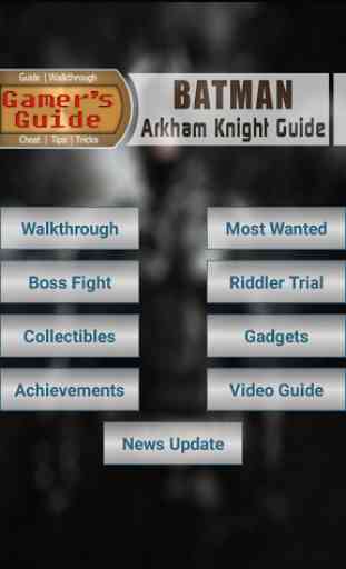 Guide for Batman Arkham Knight 1