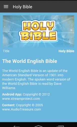 Holy Bible - Audio Book Ed. 3