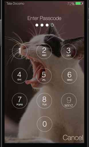 Kitty Cat Keypad Lock Screen 2