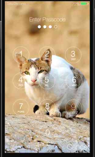 Kitty Cat Keypad Lock Screen 3