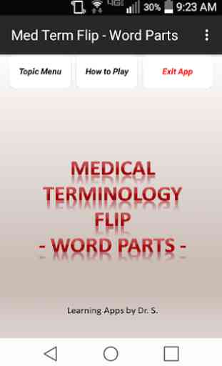 Med Term Flip - Word Parts 1