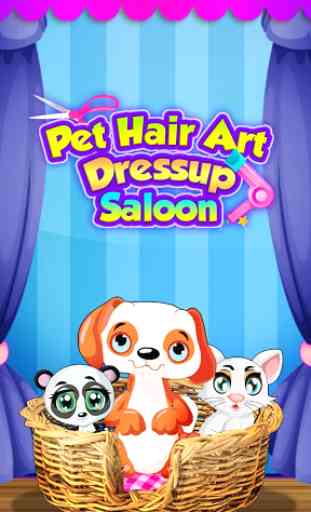 Pets Hair art dress up Salon 1