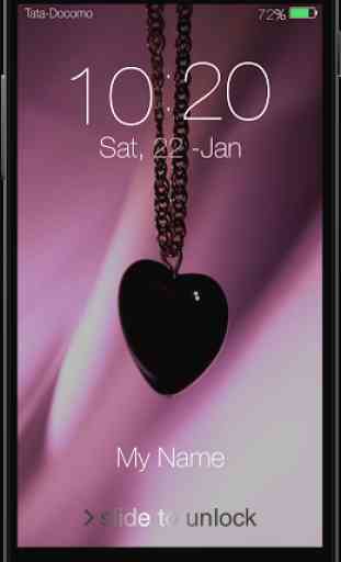 Pink Love Keypad LockScreen 1