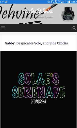 Solae Serenade Podcast 2