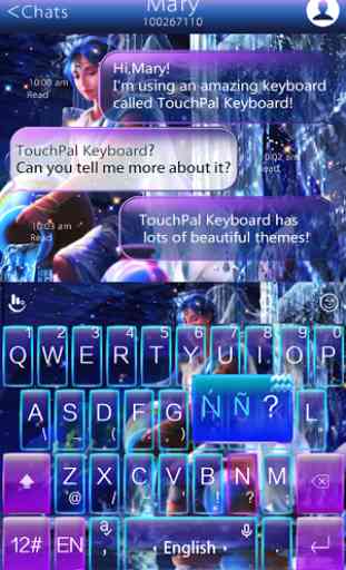 Stars Aquarius Keyboard Theme 2