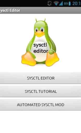 sysctl editor (ROOT) 1