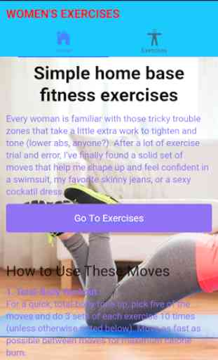 Women's Fitness Home Exercises 1