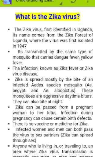 Zika Virus:Information and Map 1