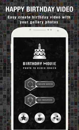 Birthday Video Maker with Song 1