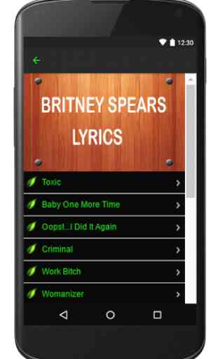 Britney Spears Music Lyrics 1